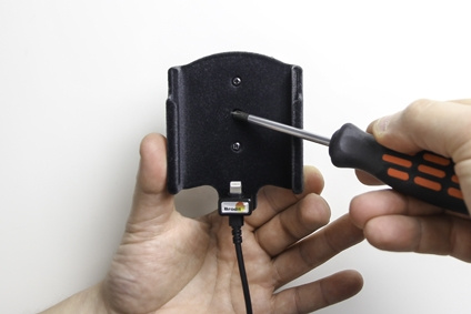 Brodit Aktiv hållare med USB-kabel och cigg-adapter, Apple iPhone X/Xs