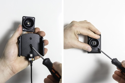 Brodit Aktiv hållare för fast installation, Apple iPhone 12 Mini/13 Mini/5/5C/5S/SE