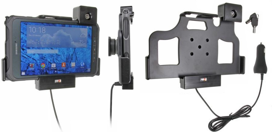 Brodit Hållare med nyckel-lås, Samsung Galaxy Tab Active 8.0 SM-T365 