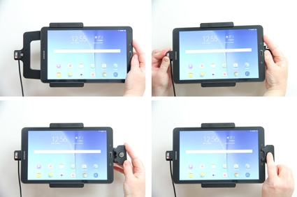 Brodit Hållare med nyckel-lås, Samsung Galaxy Tab E 9.6 