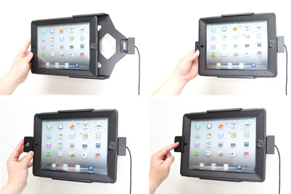 Brodit Hållare med nyckel-lås, Apple iPad 3rd Gen (A1416, A1430, A1403) 