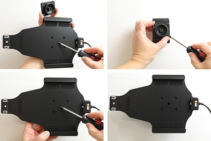 Brodit Hållare med nyckel-lås, Apple iPad Mini 2019/4 (A1538, A1550)/5th Gen (A2124, A2125, A2126, A2133)