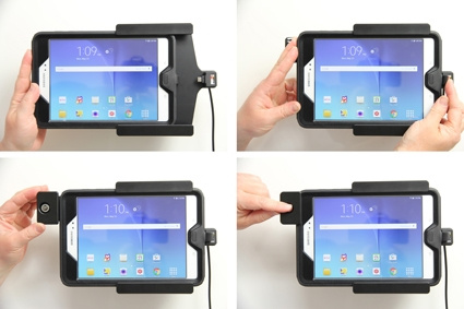 Brodit Hållare med nyckel-lås, Samsung Galaxy Tab A 8.0 (2015) SM-T350 