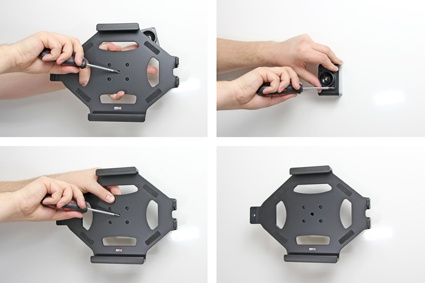 Brodit Hållare med nyckel-lås, Apple iPad 5th Gen (A1822, A1823)/9.7 6th Gen (A1893, A1954)/9.7 New/Air (A1474, A1475, A1476)