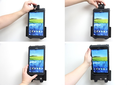 Brodit Hållare med nyckel-lås, Samsung Galaxy Tab Active 8.0 SM-T365 