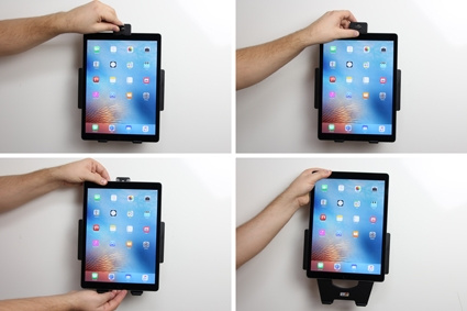 Brodit Hållare med nyckel-lås, Apple iPad Pro 12.9 (A1584, A1652, A1670, A1671) 