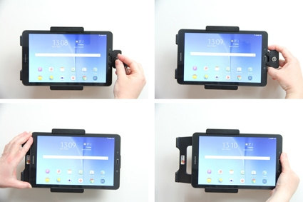 Brodit Hållare med nyckel-lås, Samsung Galaxy Tab E 9.6 