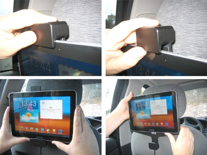 Brodit Hållare med fjäder-lås, Samsung Galaxy Tab 10.1 GT-P7500 