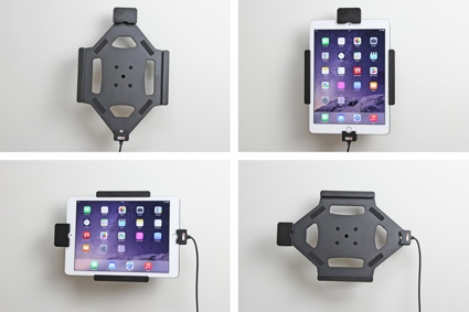 Brodit Hållare med fjäder-lås, Apple iPad Air 2 (A1566, A1567)/Pro 9.7 (A1673, A1674, A1675)