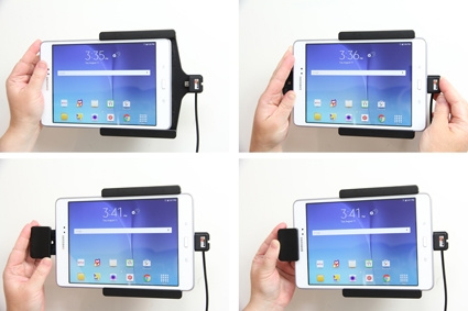 Brodit Hållare med fjäder-lås, Samsung Galaxy Tab A 8.0 (2015) SM-T350 