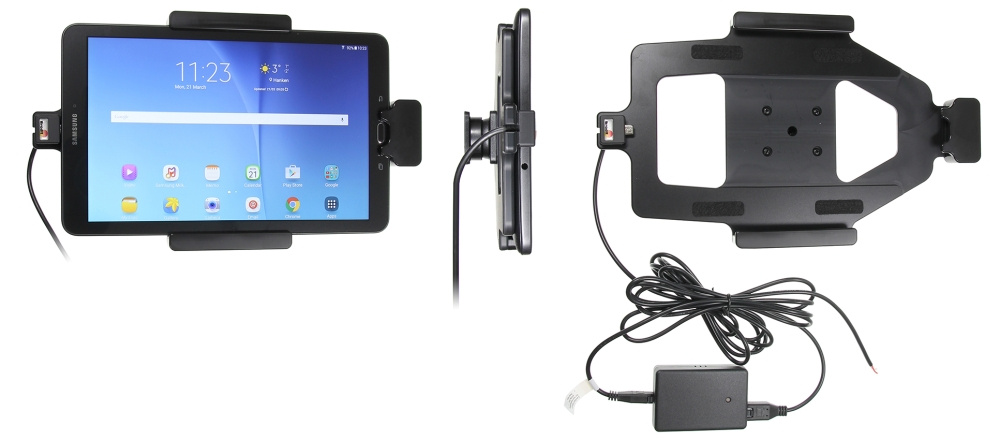 Brodit Hållare med fjäder-lås, Samsung Galaxy Tab E 9.6 