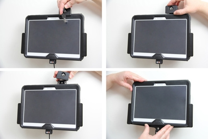 Brodit Hållare med nyckel-lås, Samsung Galaxy Tab 4 10.1 SM-T530/SM-T531/SM-T535