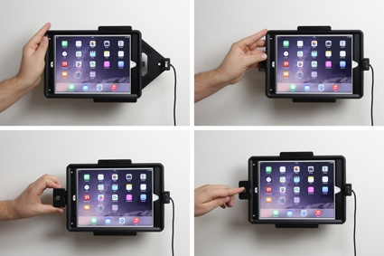 Brodit Hållare med nyckel-lås, Apple iPad Air 2 (A1566, A1567) 