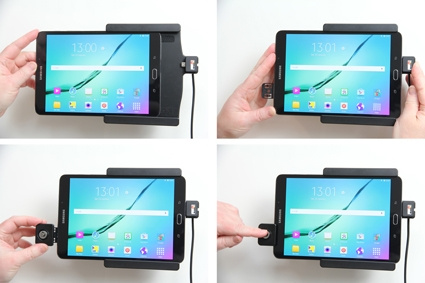 Brodit Hållare med nyckel-lås, Samsung Galaxy Tab S2 8.0 SM-T713 /SM-T719 