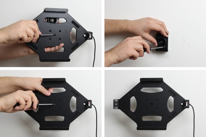 Brodit Hållare med fjäder-lås, Apple iPad Air 2 (A1566, A1567) 