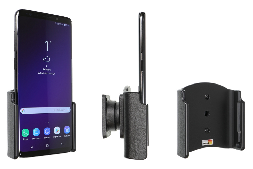 Brodit Passiv hållare med kulled, Samsung Galaxy S9+ 