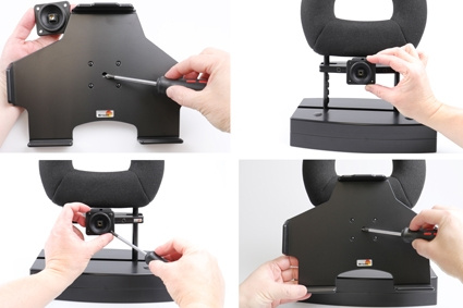 Brodit Passiv hållare med kulled, Apple iPad Air 11 (A2902, A2903, A2904)/Air 11 2025 M3 (A3266, A3267, A2370)/Air 4th Gen (A2072, A2316, A2324, A2325)/Air 5th Gen (A2588, A2589, A2591)/Pro 11 2018 (A1980, A2013, A1934, A1979)/Pro 11 2020 2nd Generation  