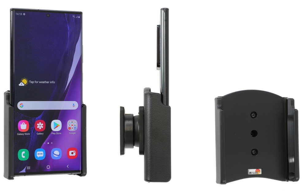 Brodit Passiv hållare med kulled, Samsung Galaxy Note 20 Ultra 5G 