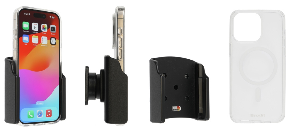 Brodit Mobilskal med Passiv hållare, Apple iPhone 15 Pro 