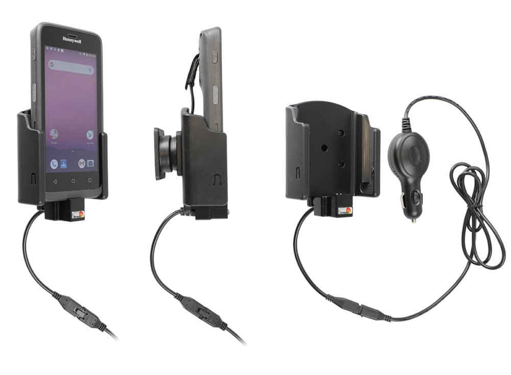 Brodit Aktiv hållare med cigg-kontakt, Honeywell EDA51 