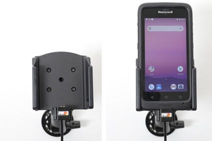 Brodit Aktiv hållare med cigg-kontakt, Honeywell EDA51 