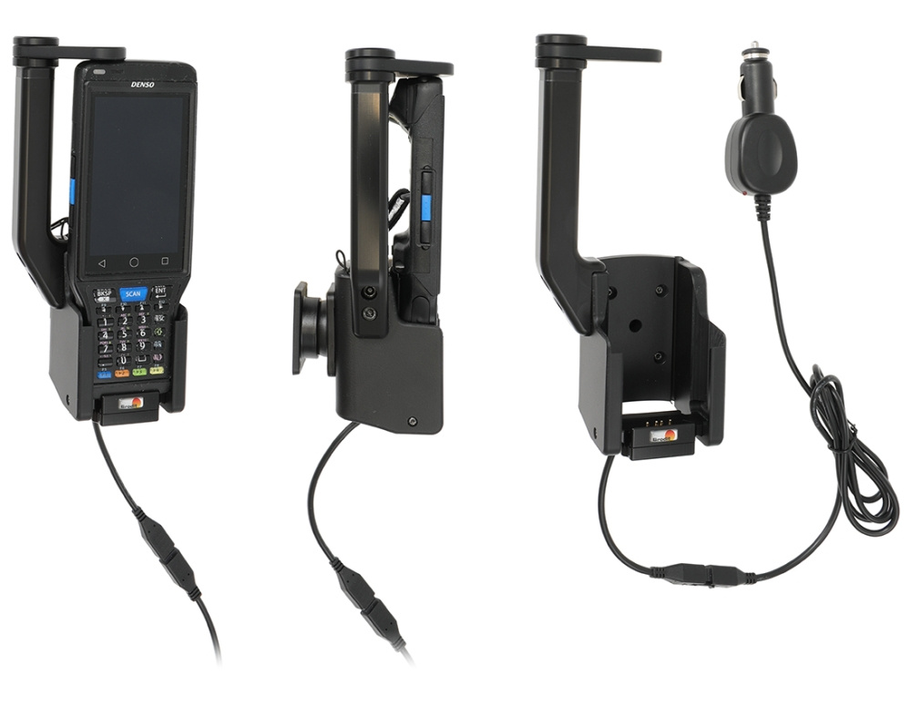 Brodit Aktiv hållare med cigg-kontakt, Denso BHT 1700 