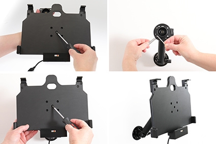 Brodit Aktiv hållare för fast installation, Samsung Galaxy Tab Active Pro T540/T545/T547/T547U 