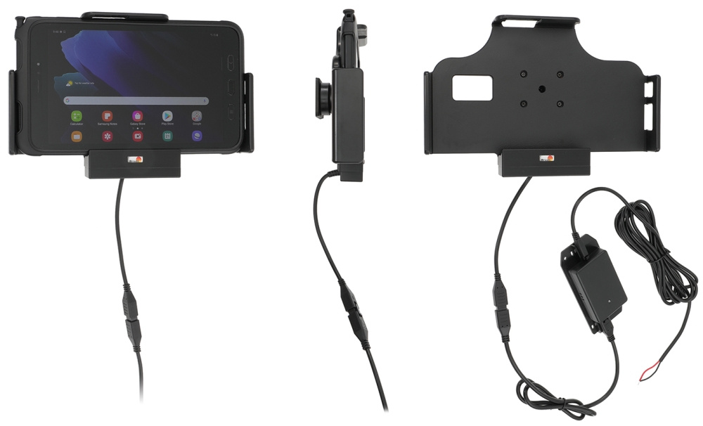 Brodit Aktiv hållare för fast installation, Samsung Galaxy Tab Active 2 SM-T390/SM-T395/3 SM-T570/SM-T575/5 SM-X300/SM-X306B