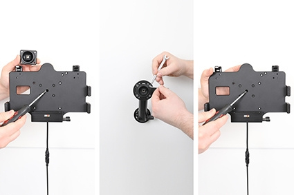 Brodit Aktiv hållare för fast installation, Samsung Galaxy Tab Active 3 SM-T570/SM-T575/5 SM-X300/SM-X306B