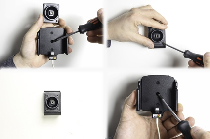 Brodit Hållare för Kabelanslutning, Apple iPhone 11/11 Pro/X/XR/Xs