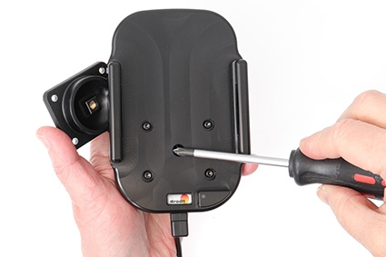 Brodit Qi trådlös aktiv hållare för fast installation, Apple iPhone 12/12 Pro