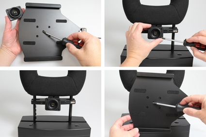 Brodit Aktiv hållare med USB-kabel och cigg-adapter, Samsung Galaxy Tab A 10.5 SM-T590/SM-T595 