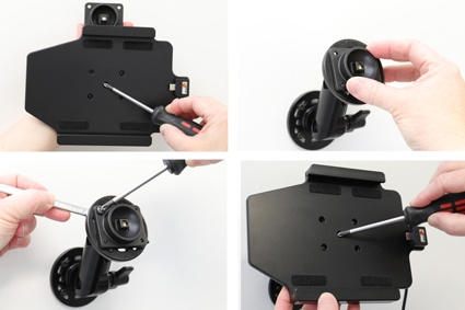 Brodit Aktiv hållare med USB-kabel och cigg-adapter, Huawei MediaPad M5 8.4 