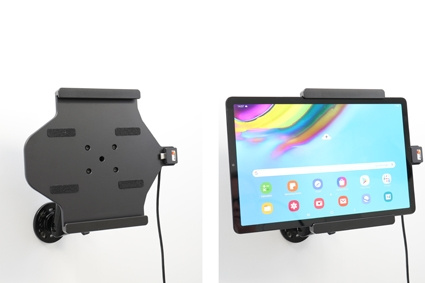 Brodit Aktiv hållare med USB-kabel och cigg-adapter, Samsung Galaxy Tab S5e 10.5 SM-T720/SM-T725 