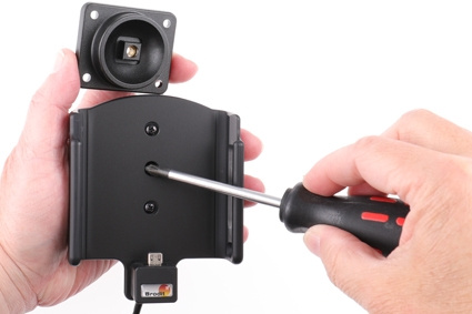 Brodit Aktiv hållare med USB-kabel och cigg-adapter, Samsung Galaxy A10 (SM-A105) 