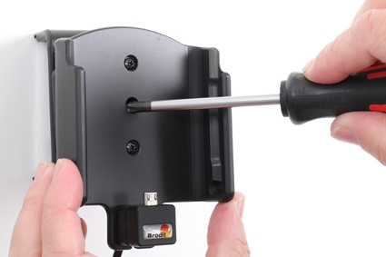 Brodit Aktiv hållare med USB-kabel och cigg-adapter, Samsung Galaxy A10 (SM-A105) 