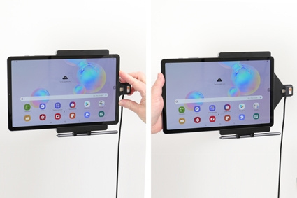 Brodit Aktiv hållare med USB-kabel och cigg-adapter, Samsung Galaxy Tab S6 10.5 SM-T860/SM-T865 