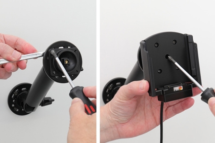 Brodit Aktiv hållare med USB-kabel och cigg-adapter, Samsung Galaxy Xcover Pro SM-G715 