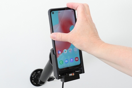 Brodit Aktiv hållare med USB-kabel och cigg-adapter, Samsung Galaxy Xcover Pro SM-G715 