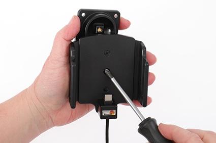 Brodit Aktiv hållare med USB-kabel och cigg-adapter, Samsung Galaxy S22 Ultra 5G (SM-S908B/SM-S908B/DS) 