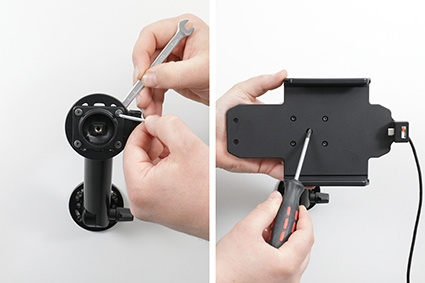 Brodit Aktiv hållare med USB-kabel och cigg-adapter, Lenovo Tab M8 4th Gen 