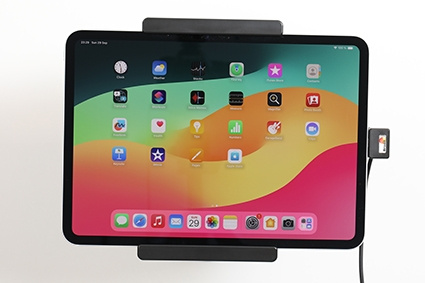 Brodit Aktiv hållare med USB-kabel och cigg-adapter, Apple iPad Pro 11 2024 (A2836, A2837, A3006) 