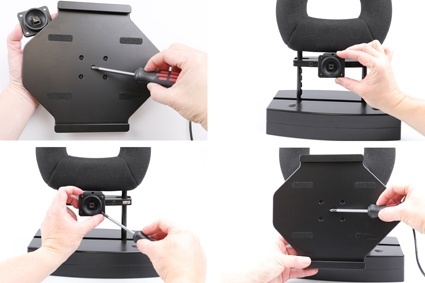 Brodit Aktiv hållare för fast installation, Apple iPad Air 11 (A2902, A2903, A2904)/Air 11 2025 M3 (A3266, A3267, A2370)/Air 4th Gen (A2072, A2316, A2324, A2325)/Air 5th Gen (A2588, A2589, A2591)/Pro 11 2018 (A1980, A2013, A1934, A1979)/Pro 11 2020 2nd Ge