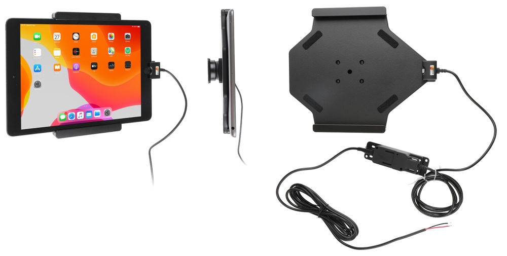 Brodit Aktiv hållare för fast installation, Apple iPad 10.2 7th Gen (A2197, A2198, A2200)/8th Gen (A2428, A2429, A2430, A2270)/9th Gen (A2602, A2603, A2604, A2605)