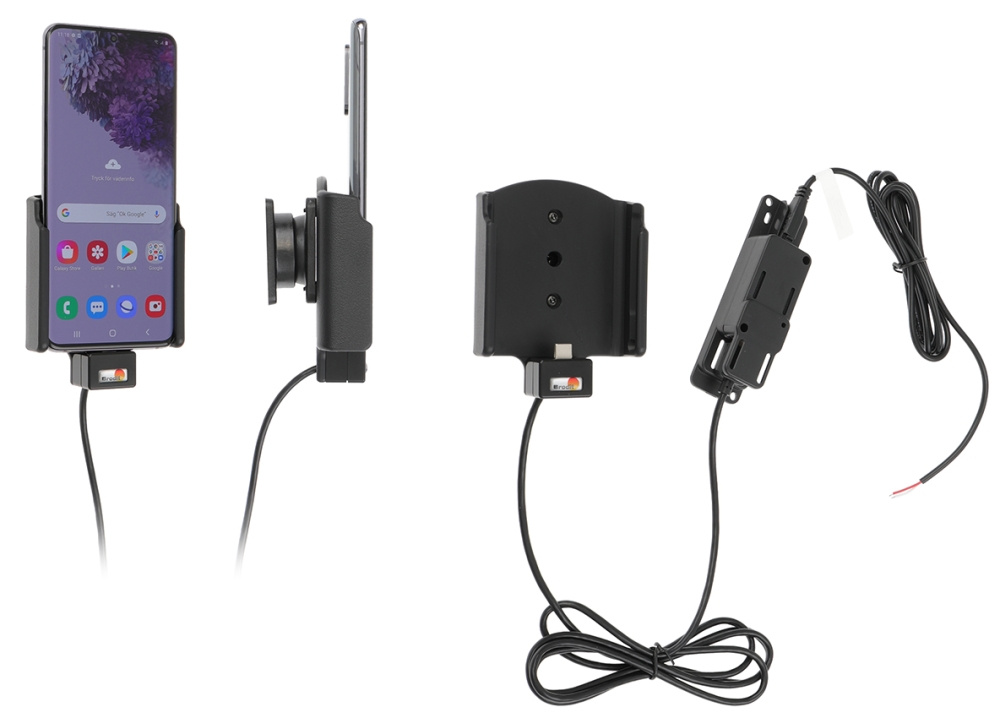 Brodit Aktiv hållare för fast installation, Samsung Galaxy S20 4G, 5G (SM-G981B/SM-G981F) 