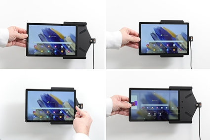 Brodit Aktiv hållare för fast installation, Samsung Galaxy Tab A8 SM-X200/205 