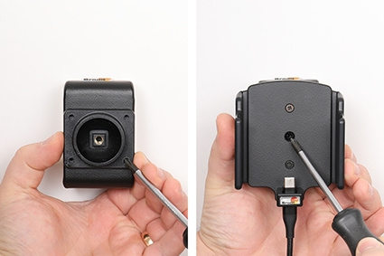 Brodit Aktiv hållare för fast installation, Apple iPhone 15/15 Pro/16/16 Pro/16e