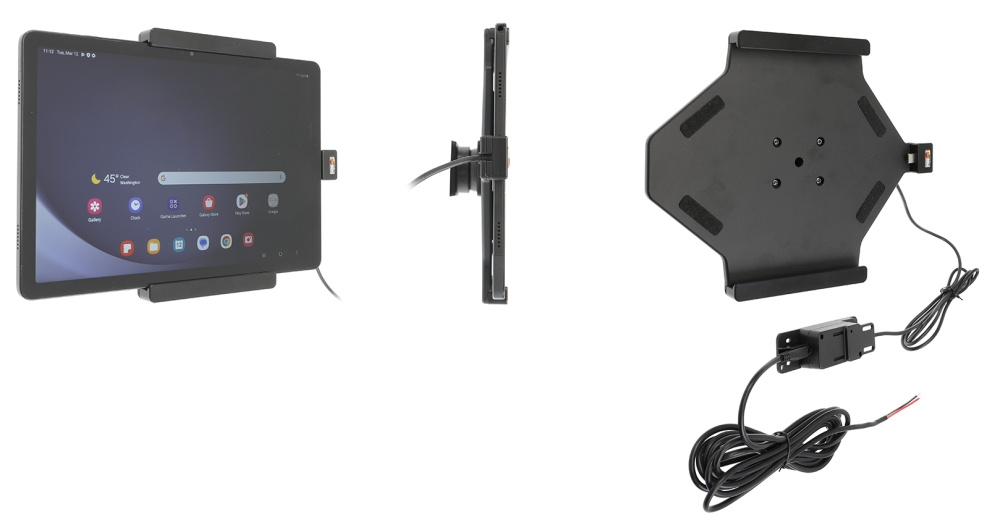 Brodit Aktiv hållare för fast installation, Samsung Galaxy Tab A9+ 11 SM-X210/SM-X215 LTE/SM-X216 5G 