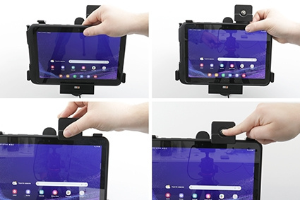 Brodit Hållare med nyckel-lås, Samsung Galaxy Tab Active 4 Pro SM-T630/SM-T636 