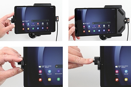 Brodit Hållare med nyckel-lås, Samsung Galaxy Tab A9 SM-X110/SM-X115 